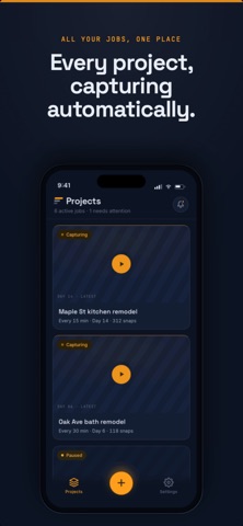 TimeStack: Jobsite Time-Lapse iPhone screenshot