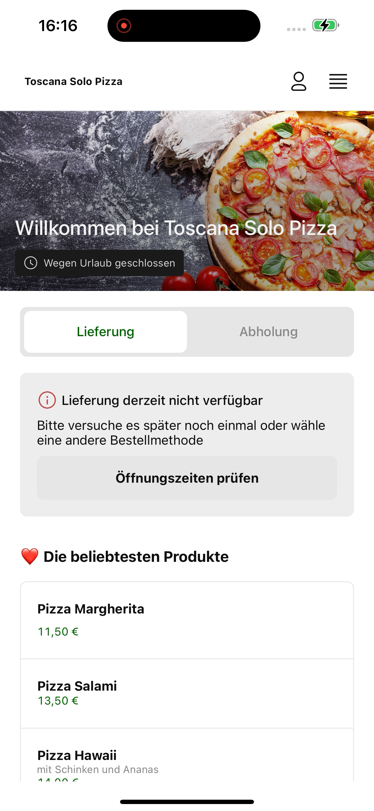 Toscana Solo Pizza screenshot 6