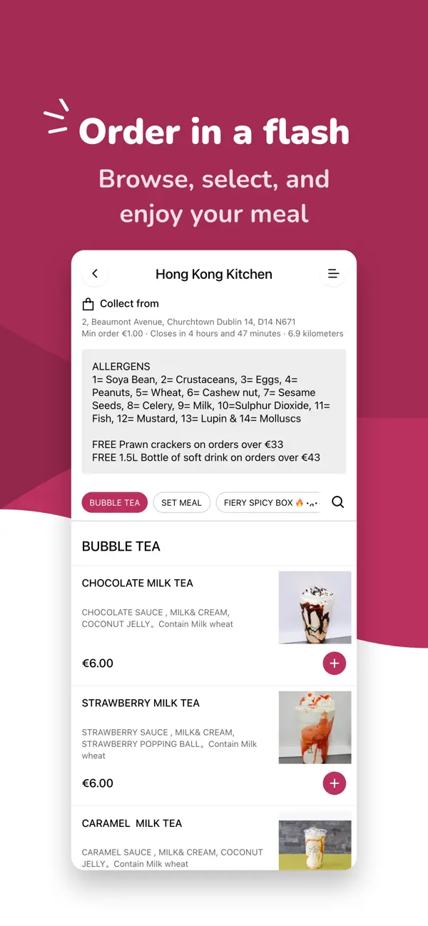 Screenshot #1 pour Hong Kong Kitchen App