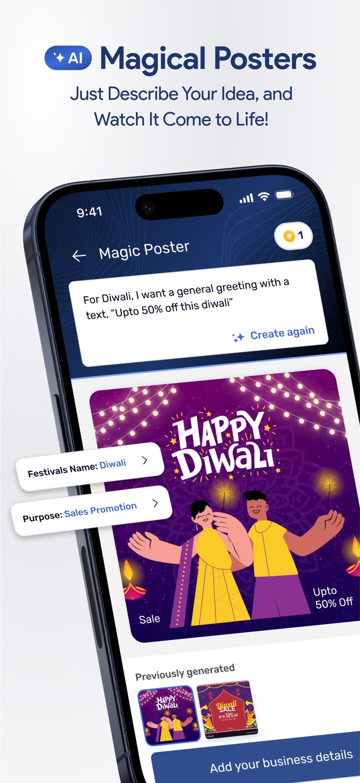 Sandesh - Poster Maker iphone screenshot 4