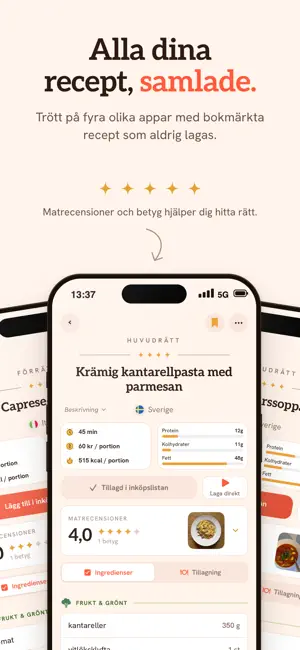 SousChef: Recept & Inköpslista screenshot 2