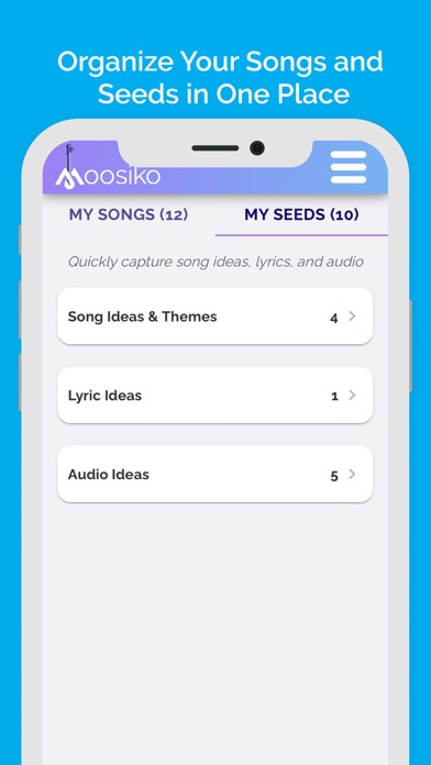 Screenshot 4 of Songwriting Notebook App