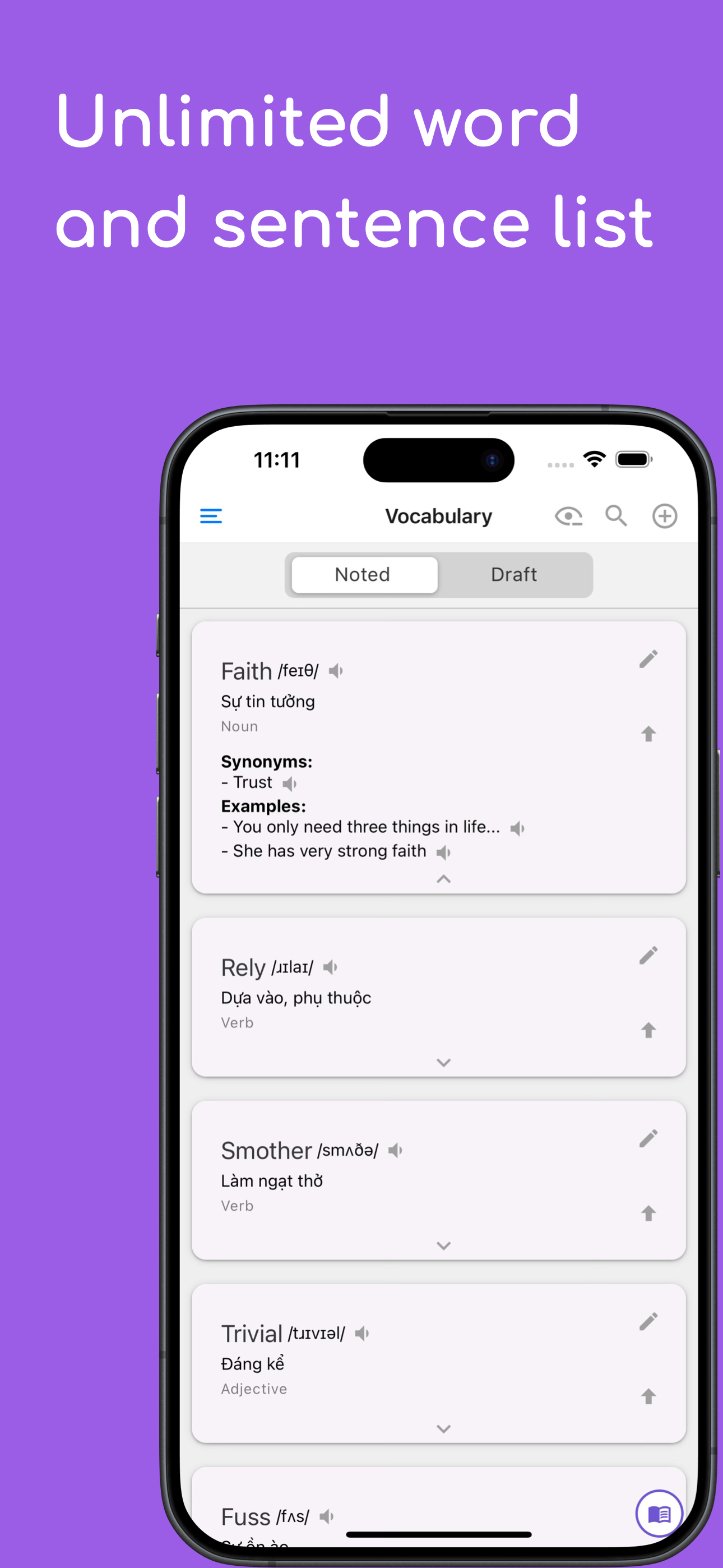 WordNote: Save vocabulary