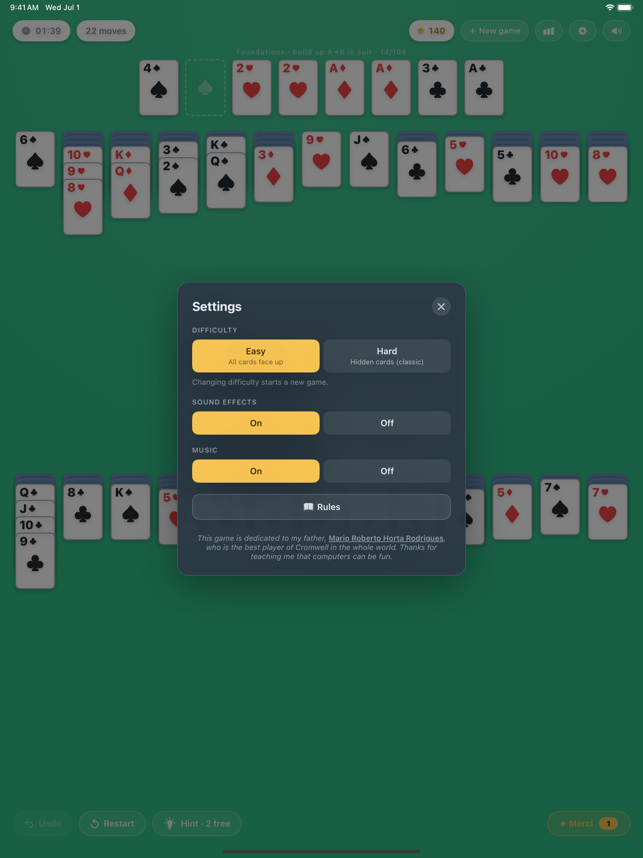 Cromwell Solitaire screenshot 10