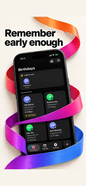 Giftahead: Birthday Countdown screenshot 1