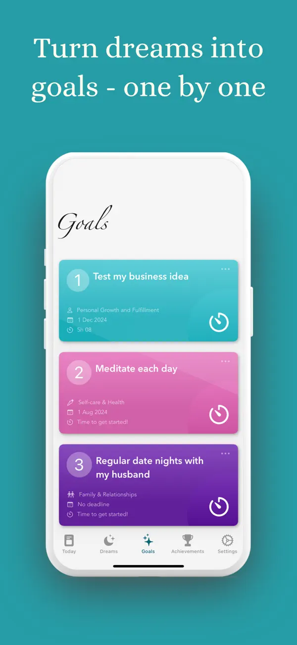 Screenshot #3 pour Dream Big: Goal Tracker