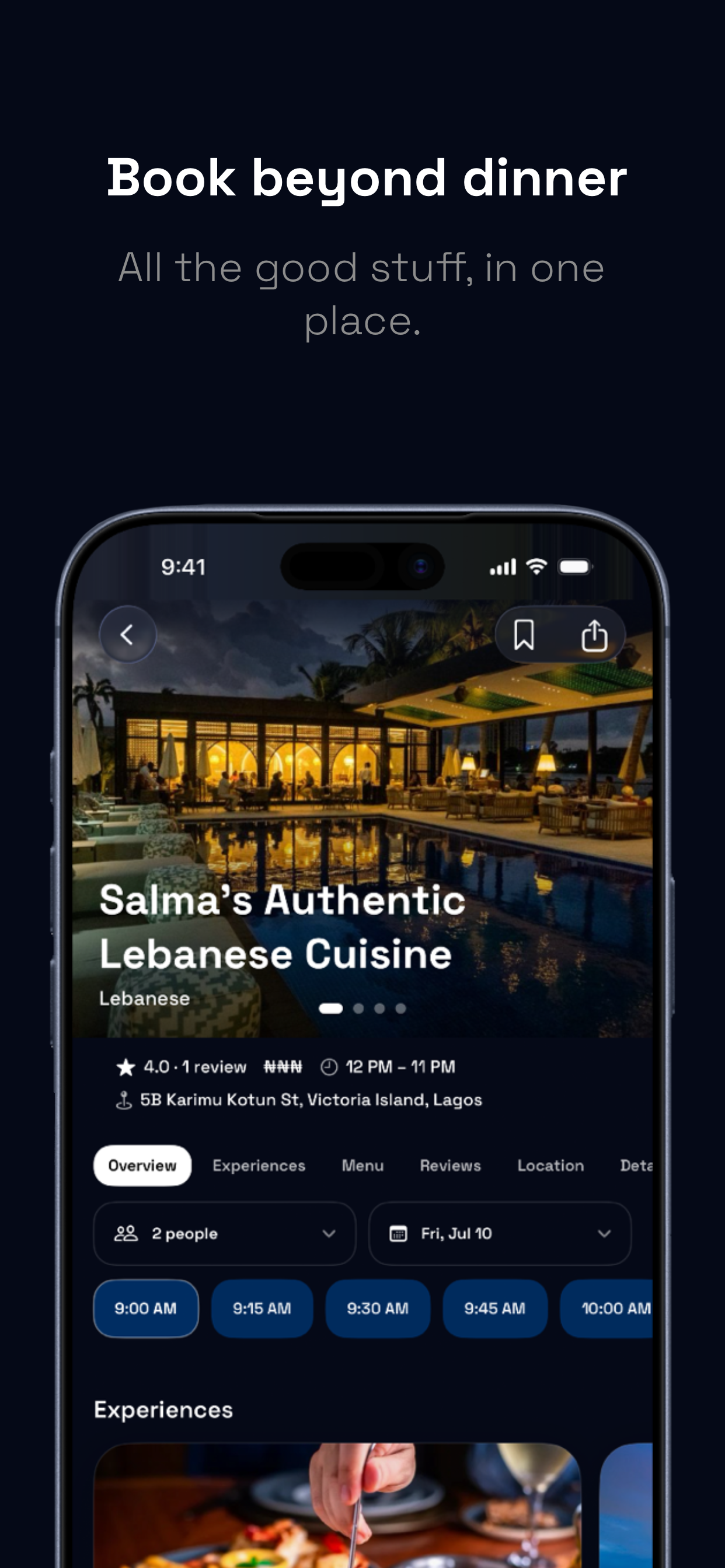 VEYA: Restaurants & Events screenshot 2