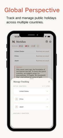 Meridian - daily handbook iPhone screenshot