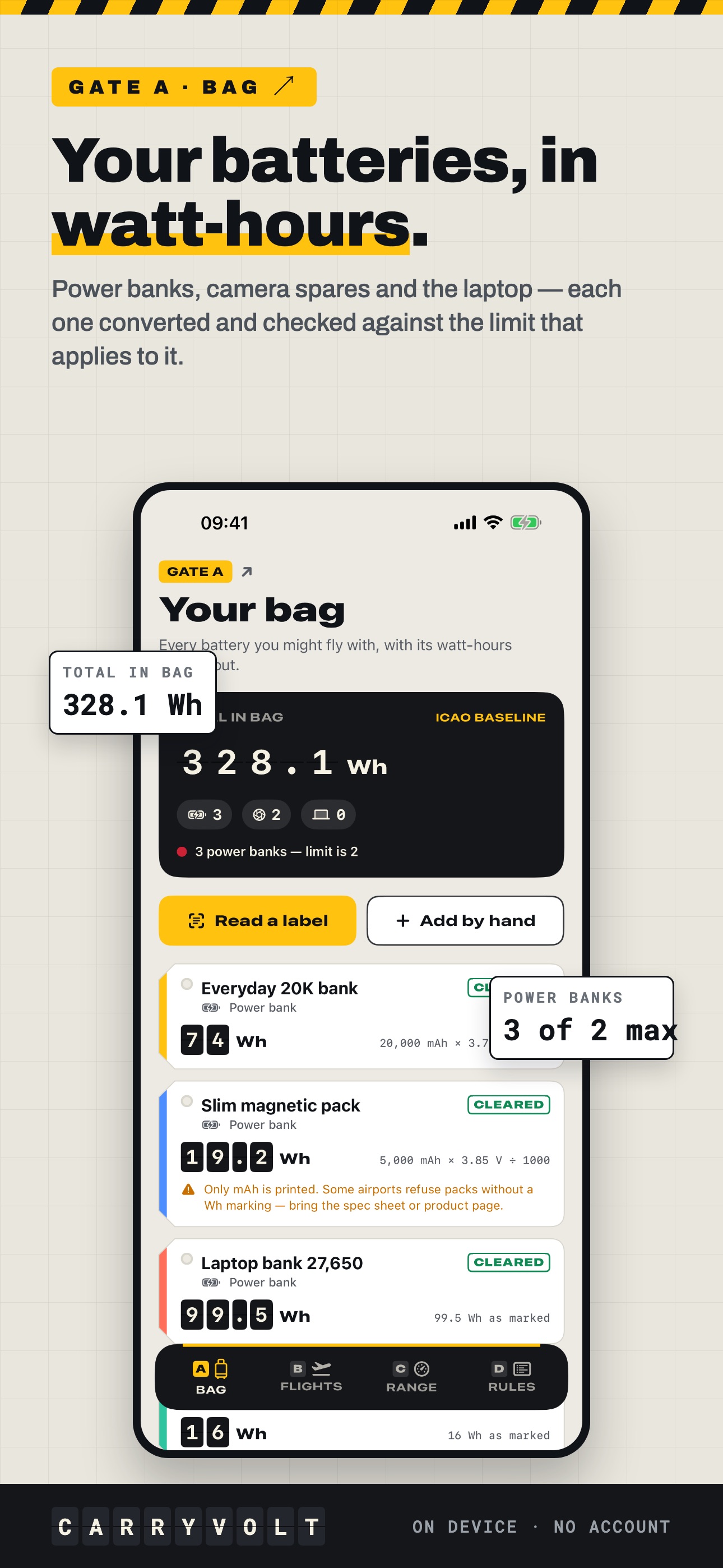 Screenshot 1 of Carryvolt: Power Bank Check