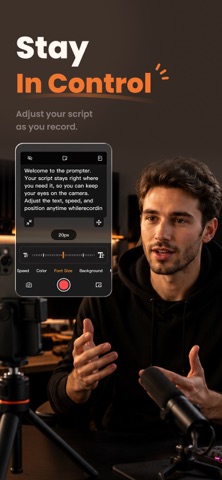 AI Teleprompter: PromptOne iPhone screenshot 2