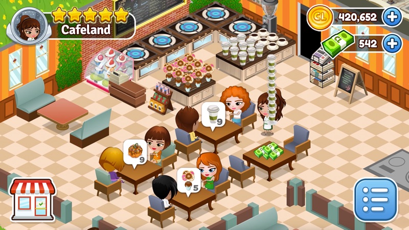 Cafeland: Juego de Restaurante screenshot 1