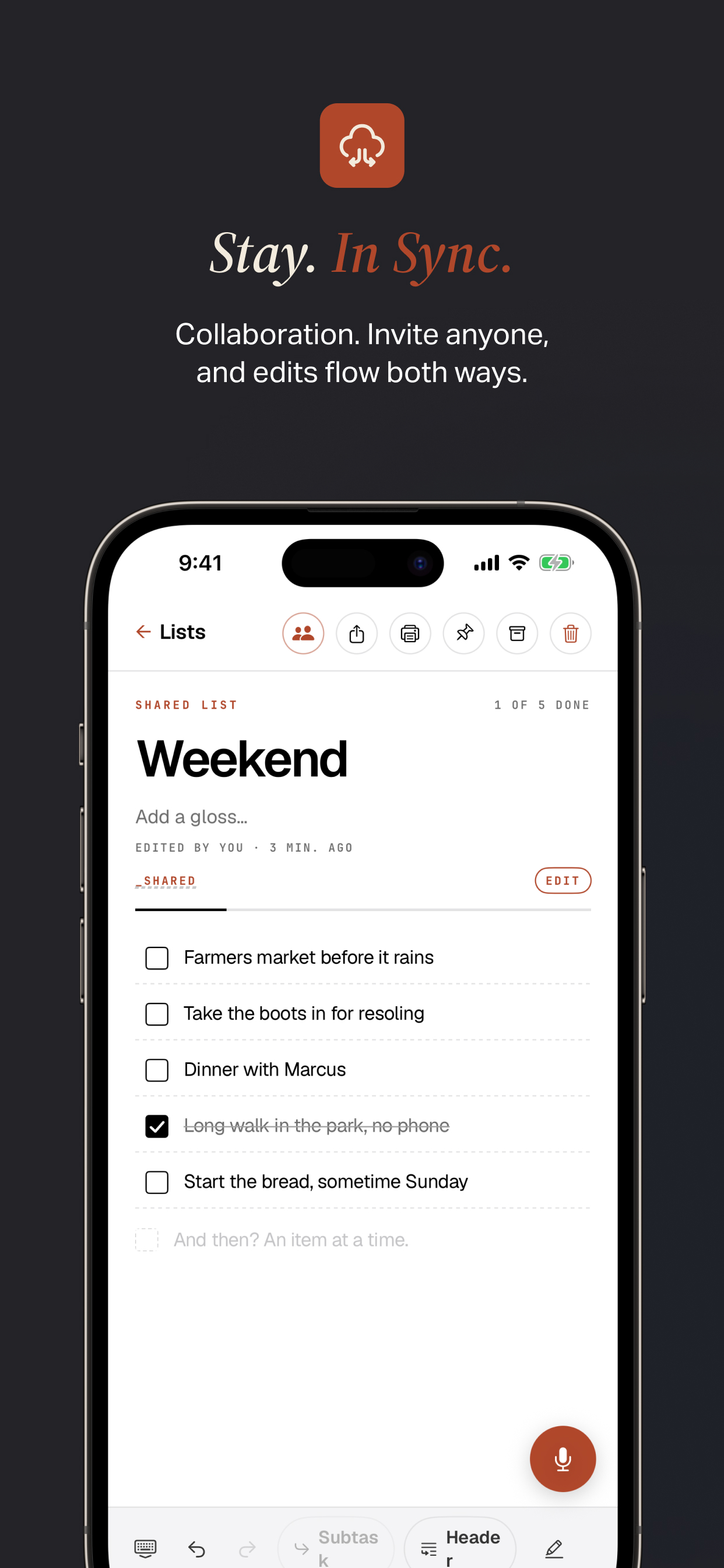 Ink: Notes, Lists & To-Dos screenshot 9