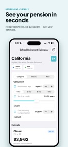 School Retirement Estimator screenshot