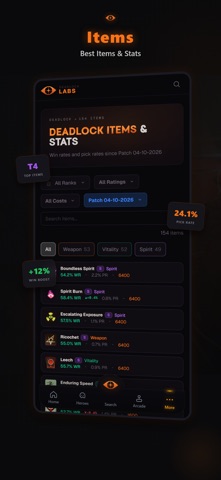 Deadlock Labs - Stats Tracker iPhone screenshot