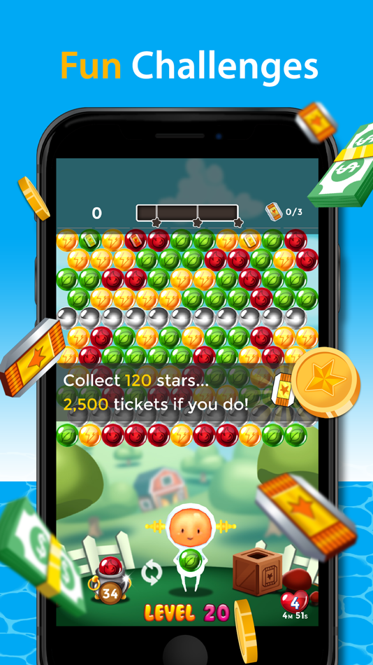 #1. Bubble Burst App (iOS) 由: WINR Games Inc.