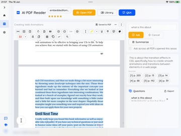 AI PDF Reader: On-Device iPad screenshot