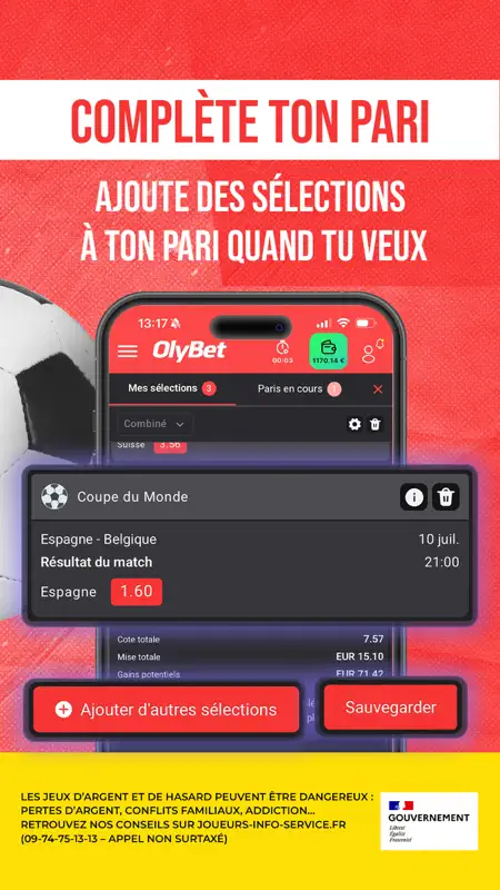 OlyBet: Paris Sportifs screenshot 3 of 5