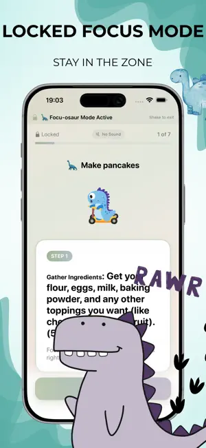 Dino Steps: ADHD Task Breaker screenshot 3