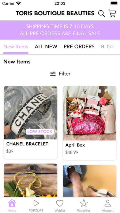 TORIS BOUTIQUE BEAUTIES Screenshot