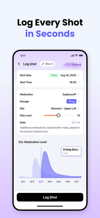 ShotTrack - GLP-1 Tracker Screenshot 2 of 6