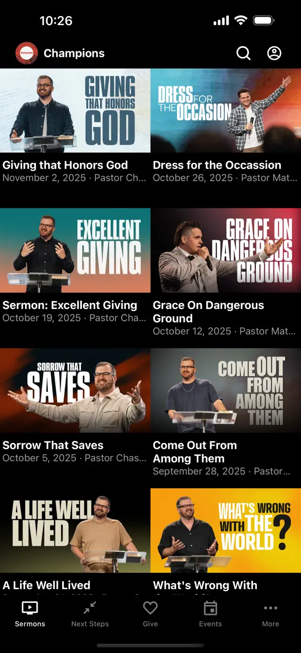 Screenshot #1 pour Champions App