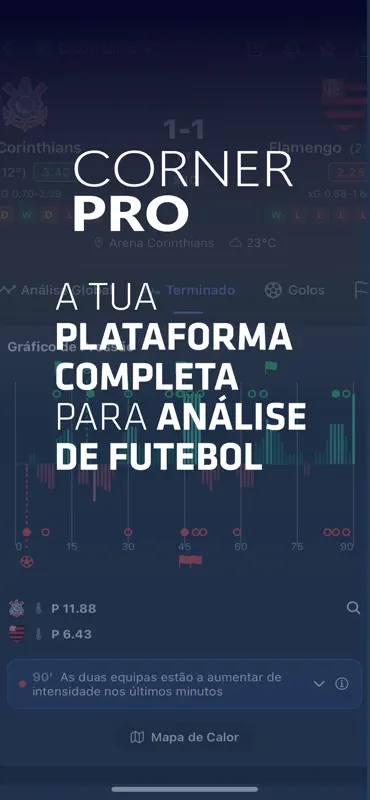 CornerPro Estatísticas Futebol screenshot 1 of 7