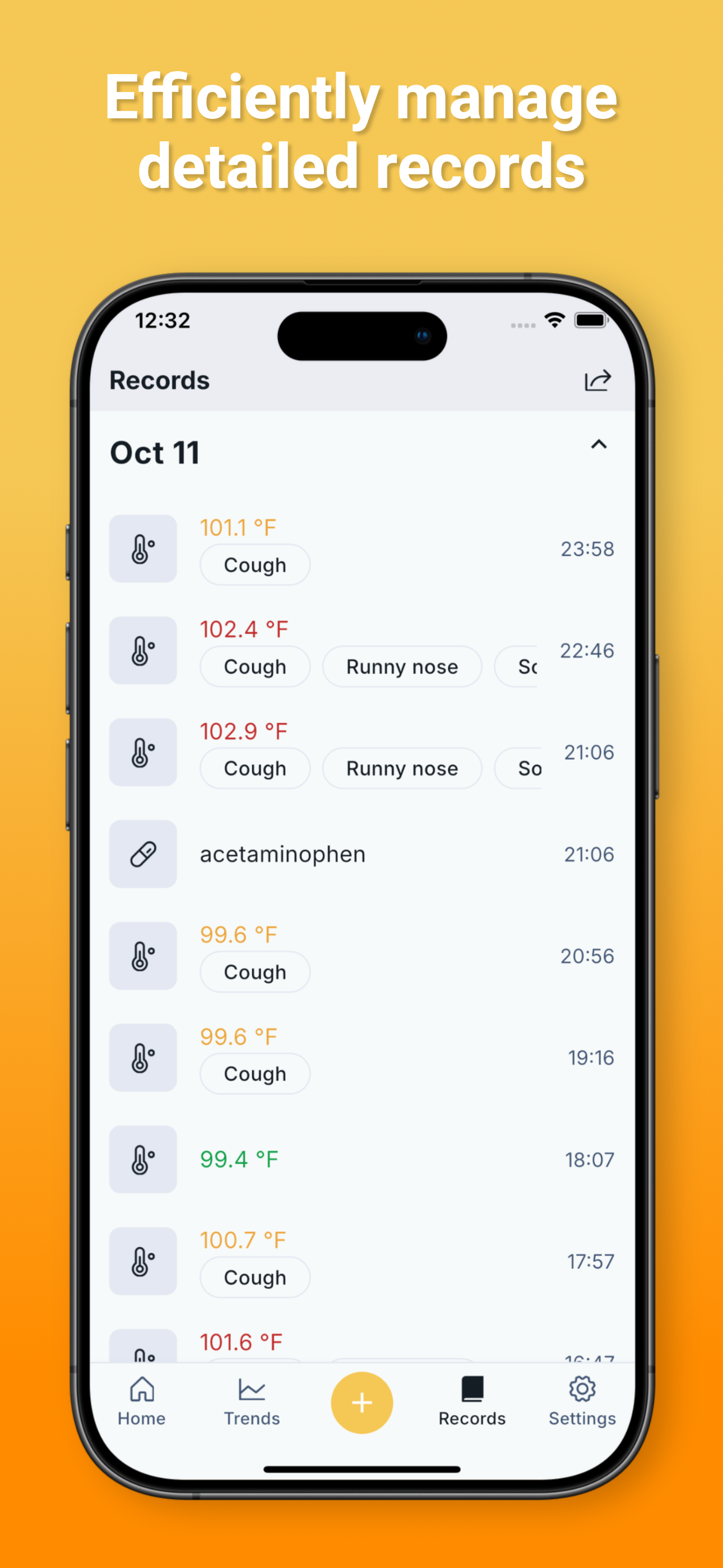 Fever & Med Tracker: TempDiary screenshot 8