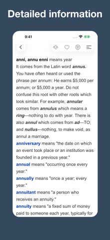 Vocabulary for IELTS, TOEFL screenshot