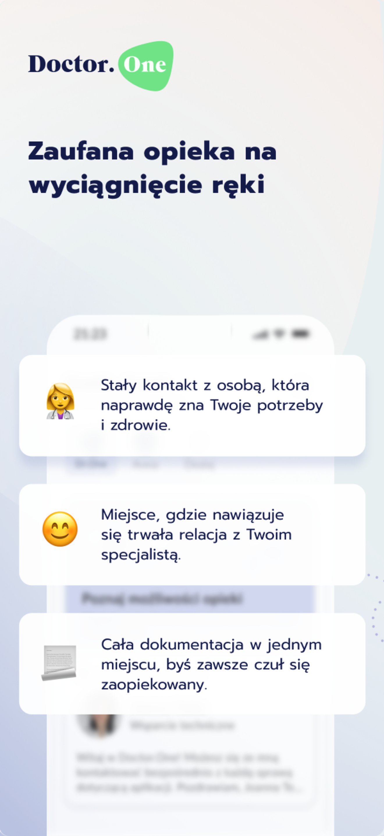 Doctor.One dla pacjentów