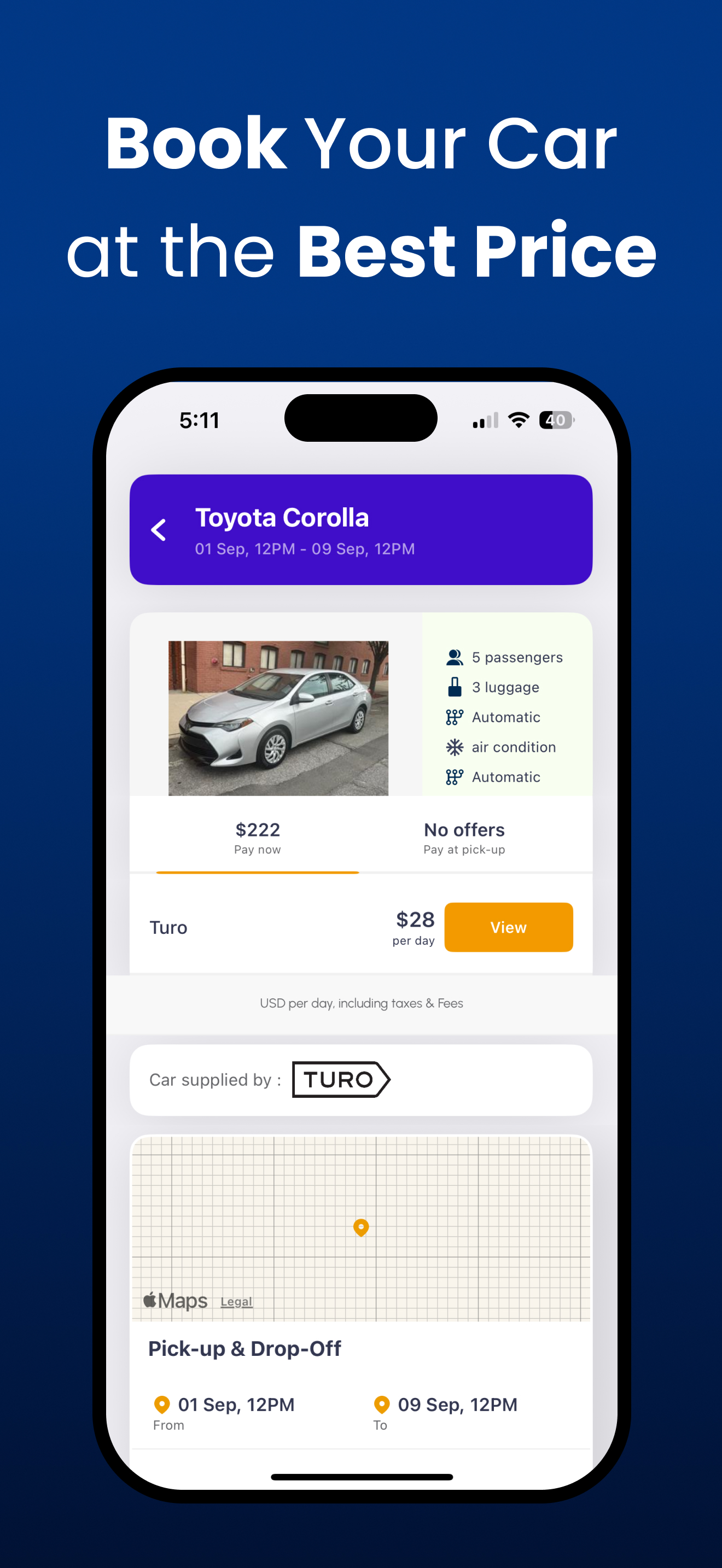 Cheap Car Rental・Cars Hire App screenshot 4