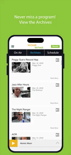 WOMR Community Radio App screenshot 3