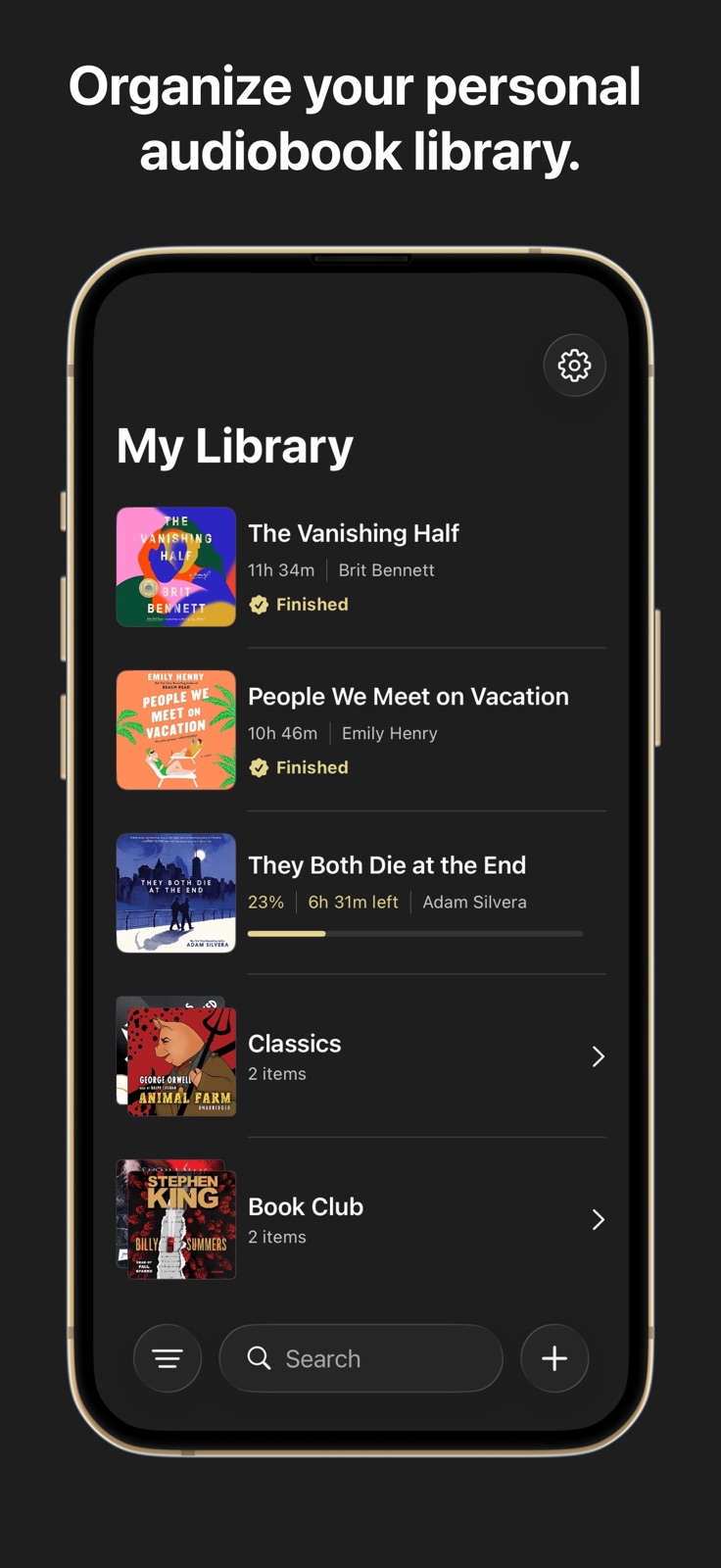 Novelwave: An Audiobook Player iphone screenshot 1