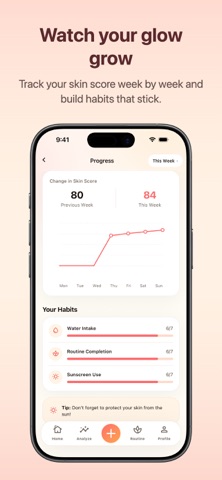 AI Skincare & Routines: Lumio iPhone screenshot