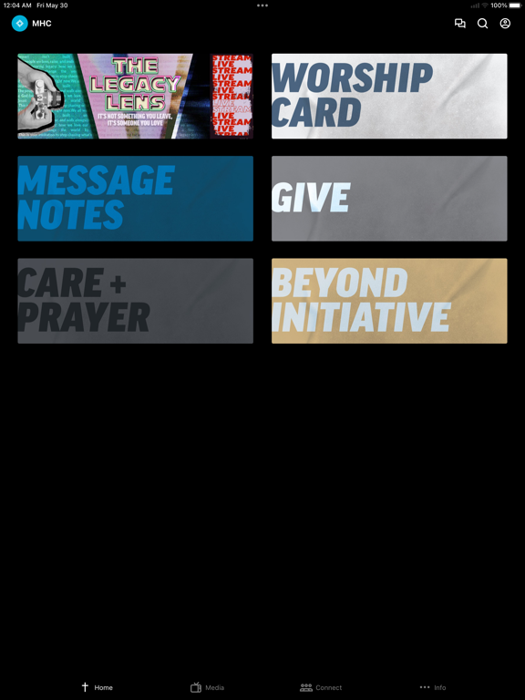 Mission Hills Church iPad screenshot 1 - Education app