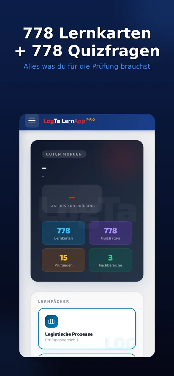 Screenshot #1 pour LernApp Logistiker