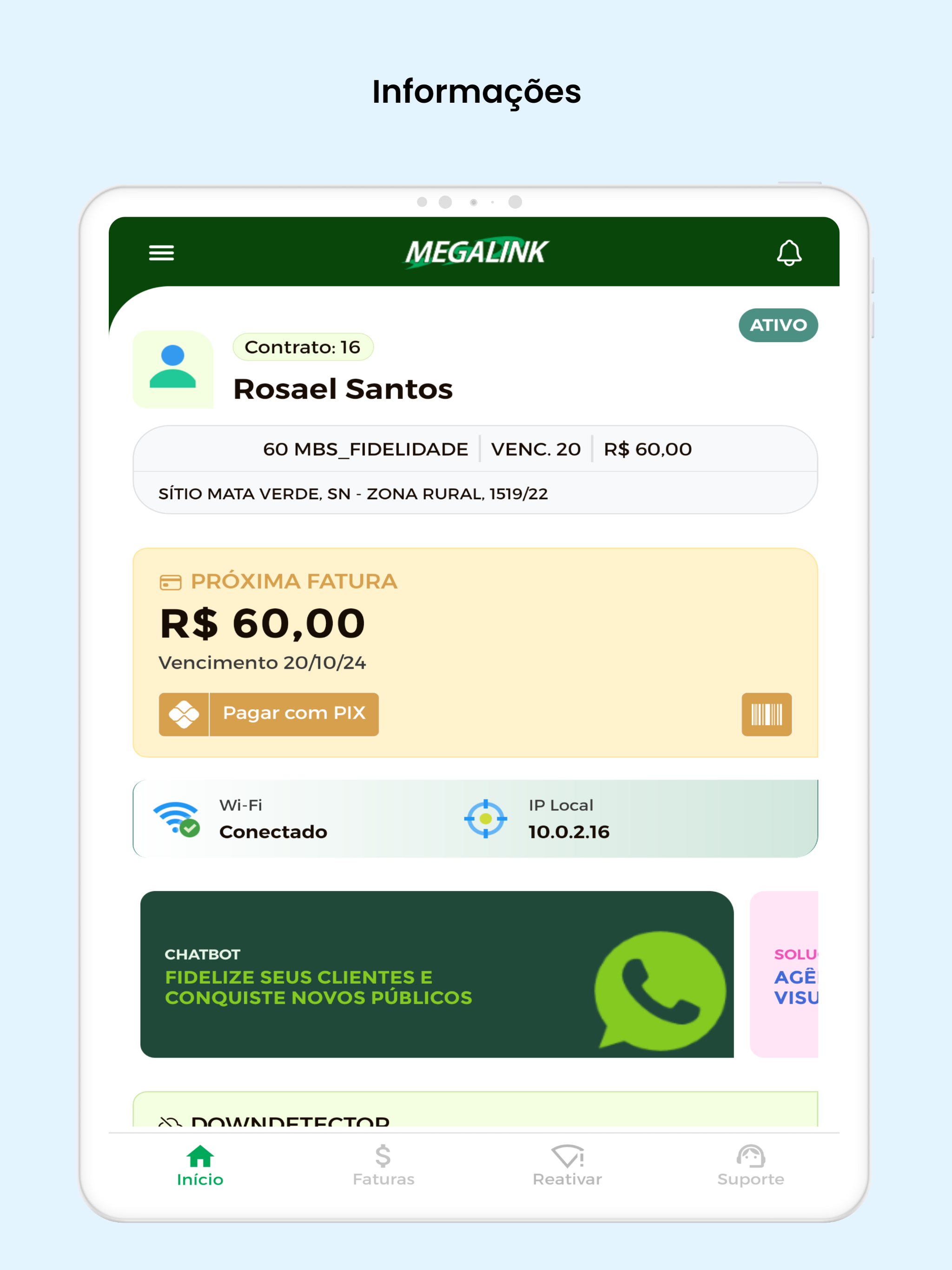 MegaLink Custódia