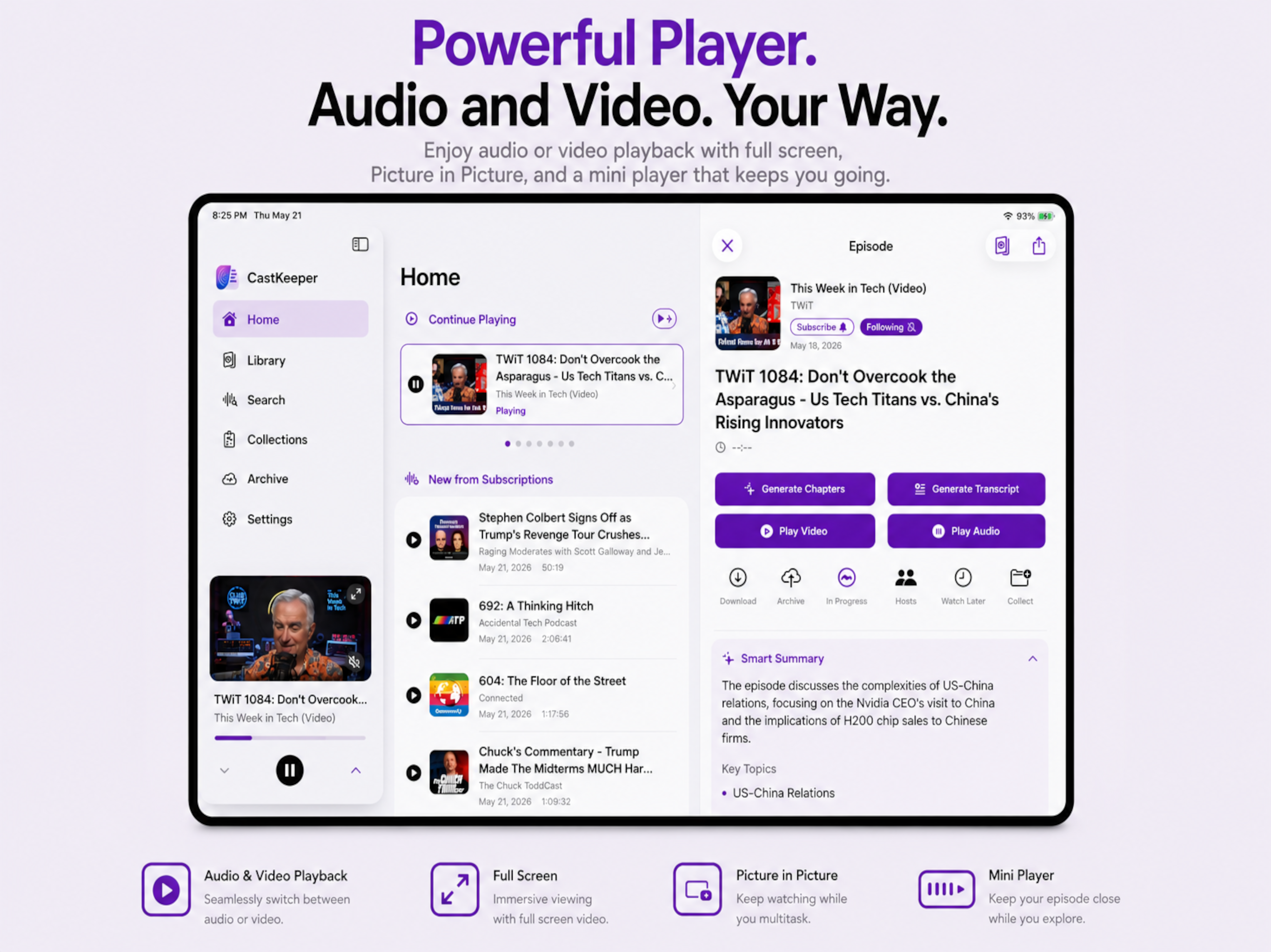 CastKeeper: Podcast Player