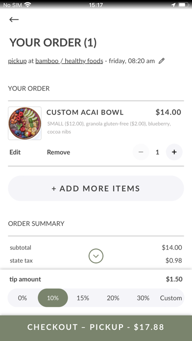 Bamboo Healthy Foods Screenshot