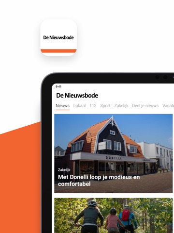 De Nieuwsbode iPad screenshot