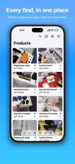 Show Sourcing: Product CRM screenshot 1