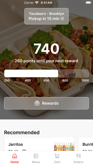 Tacobees iPhone screenshot 1 - Food & Drink app