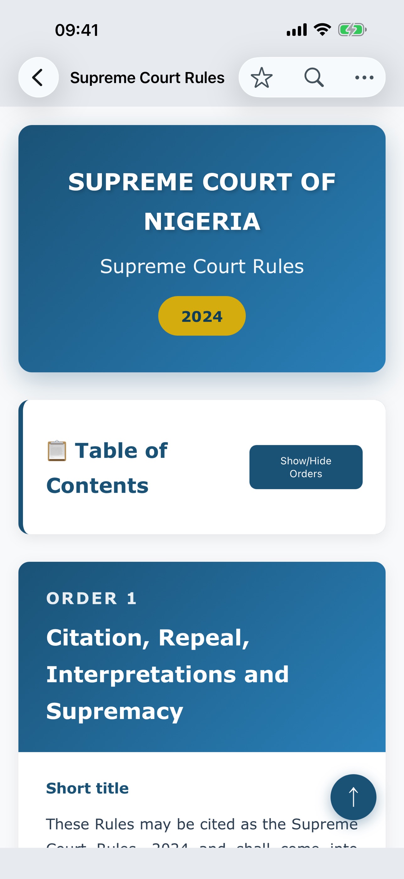 Screenshot 2 of Nigerian Court Rules