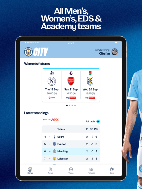 Manchester City Official App iPad screenshot 5