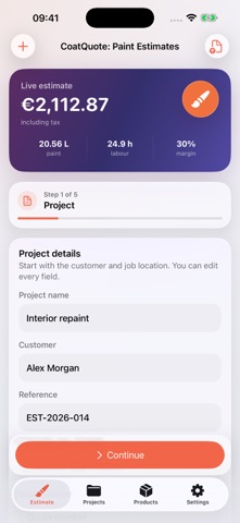 CoatQuote: Paint Estimates Screenshot 1 of 7