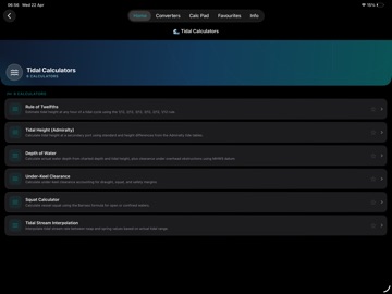 Maritime Master - CalcDeck iPad screenshot