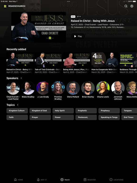 The Roads Church iPad screenshot