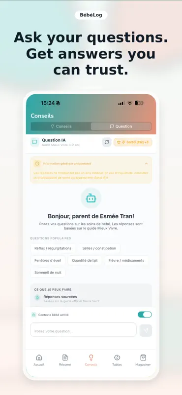 BébéLog - Baby & Pregnancy screenshot 3 of 6