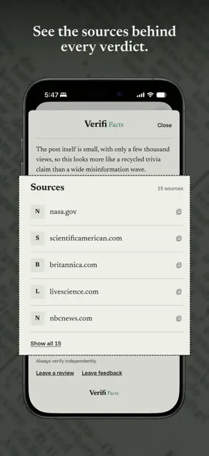 Verifi - Fact checker screenshot 4