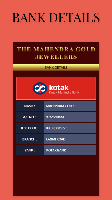 THE MAHENDRA GOLD JEWELLERS Screenshot