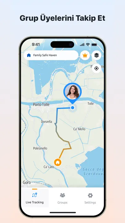 Telefon İzleyici, Aile Konumu iPhone Ekran Görüntüsü 1